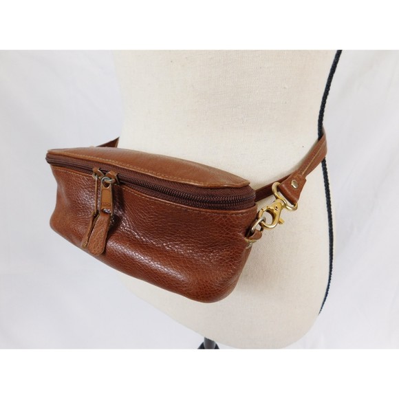 Levenger Bags Vintage Levenger Brown Leather Convertible Crossbody